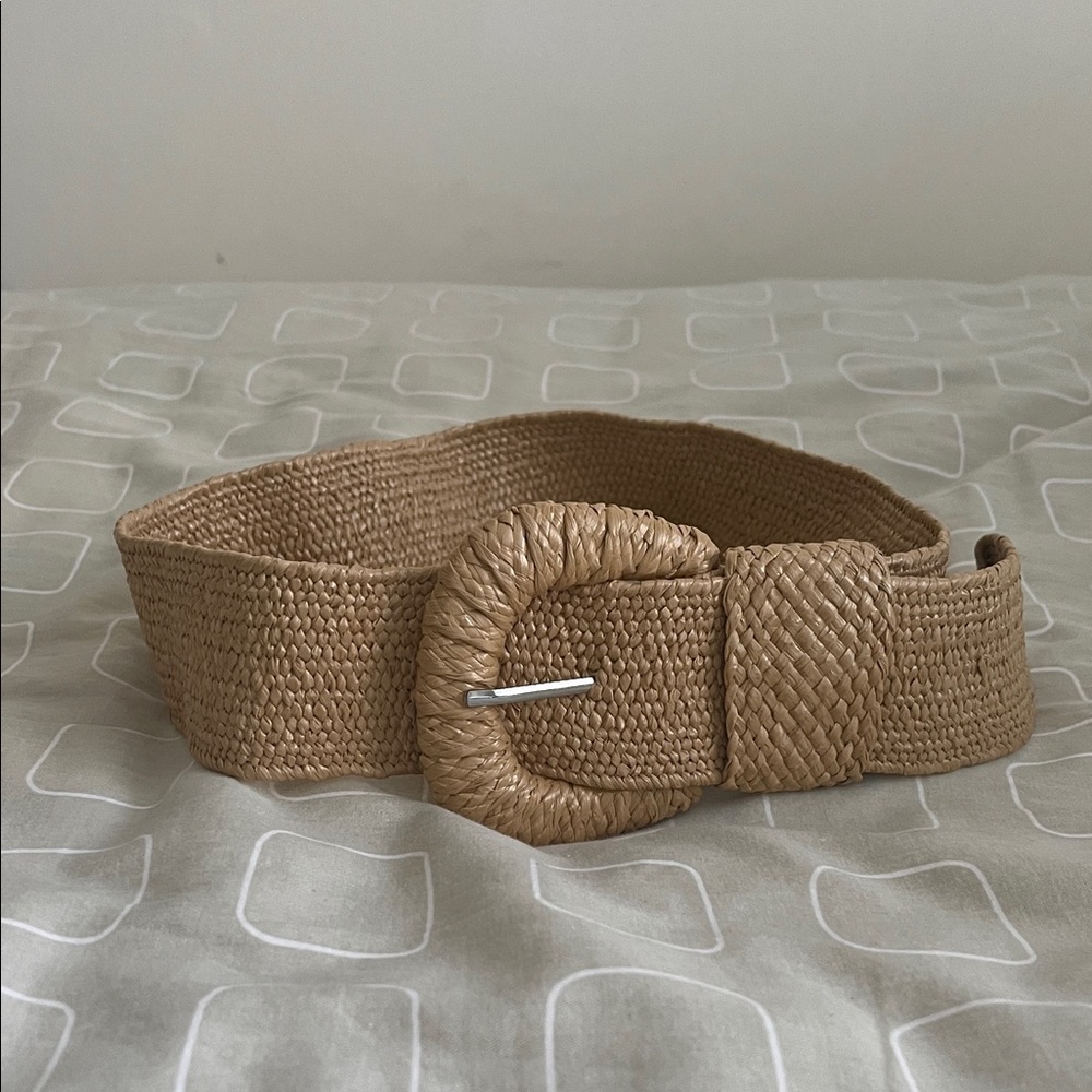 Bershka Natural Woven Waist Belt